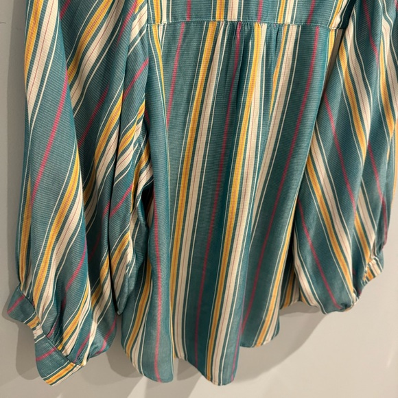 NEW Maeve by Anthropologie Brenda Striped Peasant Blouse, Size S - Picture 11 of 12